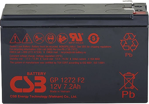 Батарея для ИБП CSB GP1272 12В 7.2Ач 40212
