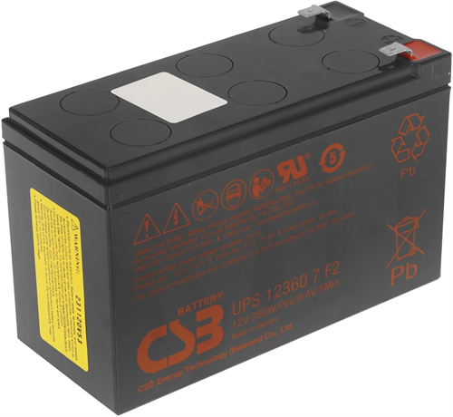 Батарея для ИБП CSB UPS 123607 F 12В 7.5Ач UPS 123607 F2