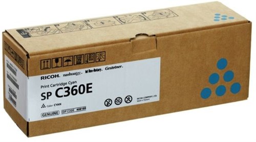 Картридж лазерный Ricoh SP C360E 408189 голубой (1500стр.) для Ricoh SP C360DNw/C360SNw/C360SFNw/C36 408189