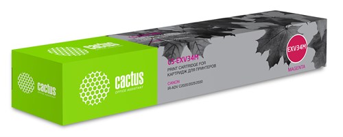 Картридж лазерный Cactus CS-EXV34M C-EXV34 M пурпурный (19000стр.) для Canon IR Advance C2030L/C2030 CS-EXV34M