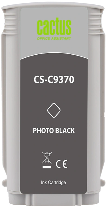 Картридж струйный Cactus CS-C9370 №72 фото черный (130мл) для HP DJ T610/T620/T770/T1100/T1100/T1120 CS-C9370