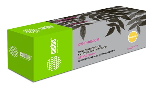 Картридж лазерный Cactus CS-PH6500M 106R01602 пурпурный (2500стр.) для Xerox Phaser 6500/WorkCentre  CS-PH6500M