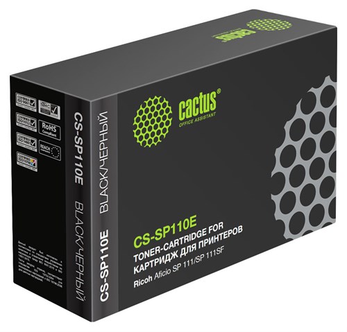 Картридж лазерный Cactus CS-SP110E 407442 черный (2000стр.) для Ricoh Aficio SP 111/SP 111SF CS-SP110E