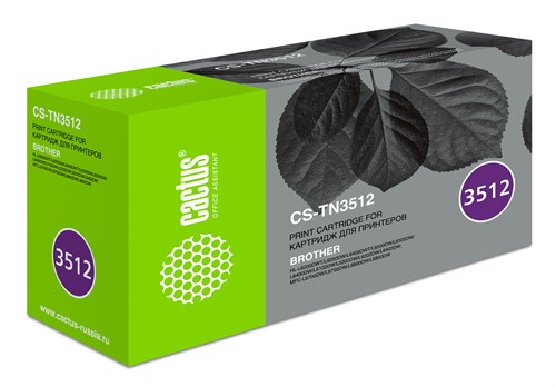 Картридж лазерный Cactus CS-TN3512 TN-3512 черный (12000стр.) для Brother DCP L6600DWHL/L6250DNHL/L6 CS-TN3512