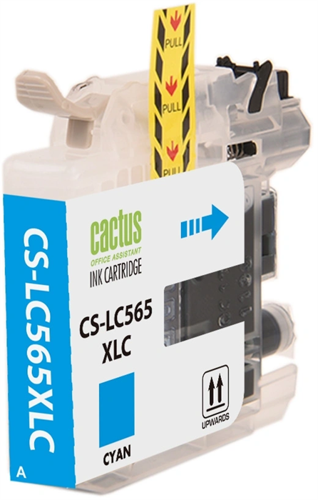 Картридж струйный Cactus CS-LC525XLC голубой (14.4мл) для Brother DCP-J100/J105/J200 с чипом CS-LC525XLC