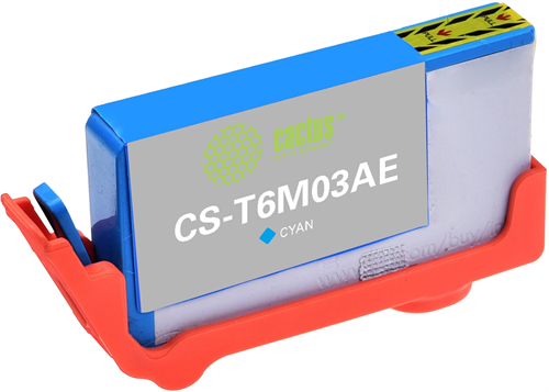 Картридж струйный Cactus CS-T6M03AE №903XL голубой (14.2мл) для HP OJP 6950/6960/6970 с чипом CS-T6M03AE