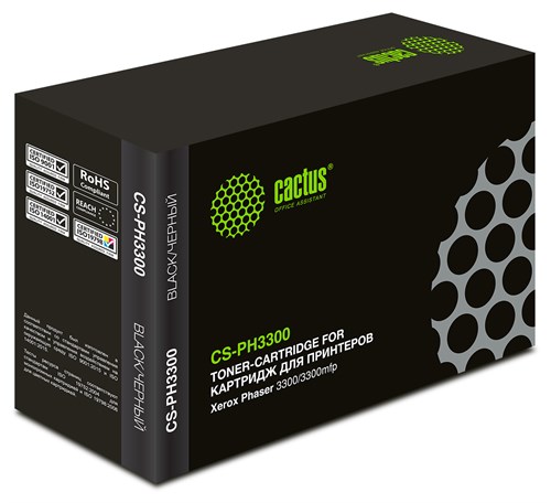 Картридж лазерный Cactus CS-PH3300 106R01412 черный (8000стр.) для Xerox Phaser 3300/3300mfp CS-PH3300