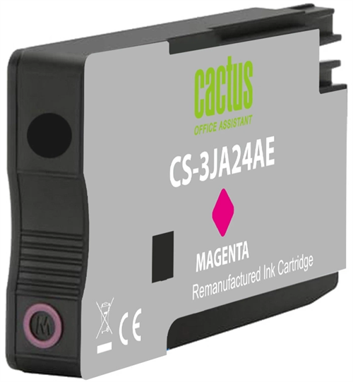 Картридж струйный Cactus CS-3JA24AE 963 пурп.пигм. (11мл) для HP OfficeJet 9010/9012/9013/9014/9015/ CS-3JA24AE
