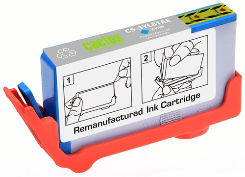 Картридж струйный Cactus CS-3YL81AE 912XL голубой (10.5мл) для HP OfficeJet 8012/8014/8015/8017;Offi CS-3YL81AE