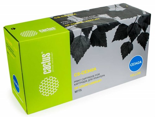 Картридж лазерный Cactus CS-CE342A CE342A желтый (16000стр.) для HP CLJ M775 CS-CE342A
