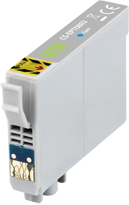 Картридж струйный Cactus CS-EPT0802 T0802 голубой (11.4мл) для Epson Stylus PhotoP50/PX650/PX660/PX7 CS-EPT0802