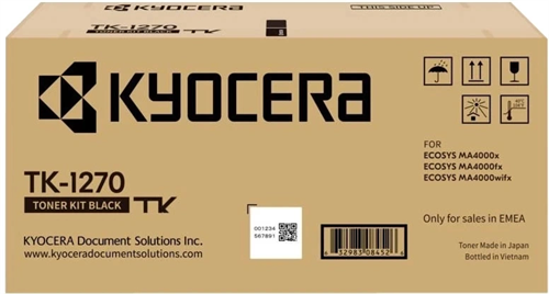 Картридж лазерный Kyocera TK-1270 1T0C140NL0 черный (10000стр.) для Kyocera MA4000x/MA4000fx/MA4000w 1T0C140NL0