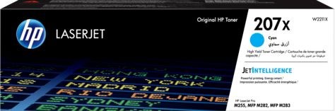 Картридж лазерный HP 207X W2211X голубой бар.в компл. (2450стр.) для HP M255/MFP M282/M283 W2211X