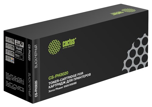 Картридж лазерный Cactus CS-PH3020 106R02773 черный (1500стр.) для Xerox Phaser 3020/3020BI CS-PH3020