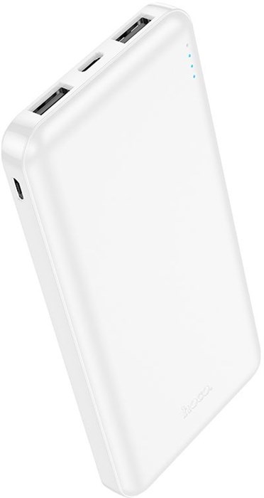 Мобильный аккумулятор Hoco J100 High-ranking 10000mAh 2.1A 2xUSB-A белый (J100 HIGH-RANKING WHITE) J100 HIGH-RANKING WHITE