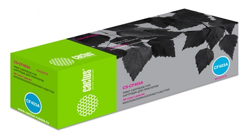 Картридж лазерный Cactus CS-CF403A CF403A пурпурный (1400стр.) для HP CLJ M252/252N/252DN/252DW/M277 CS-CF403A