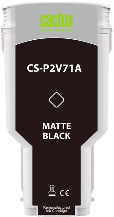 Картридж струйный Cactus CS-P2V71A №730 черный матовый (300мл) для HP Designjet T1600/1700/2600 с чи CS-P2V71A
