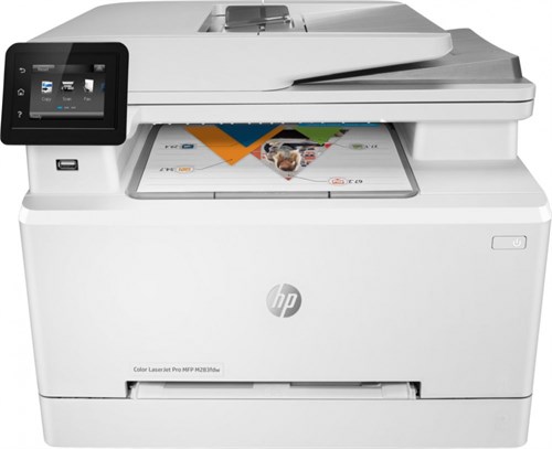 МФУ лазерный HP Color LaserJet Pro M283fdw (7KW75A) A4 Duplex Net WiFi белый 7KW75A