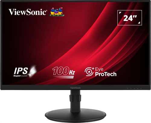 Монитор ViewSonic 23.8" VA2408-HDJ черный IPS LED 16:9 HDMI матовая HAS Piv 250cd 178гр/178гр 1920x1 VA2408-HDJ