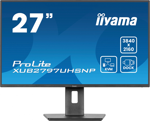 Монитор Iiyama 27" ProLite XUB2797UHSNP-B1 черный IPS LED 16:9 HDMI M/M матовая HAS Piv 1300:1 350cd XUB2797UHSNP-B1