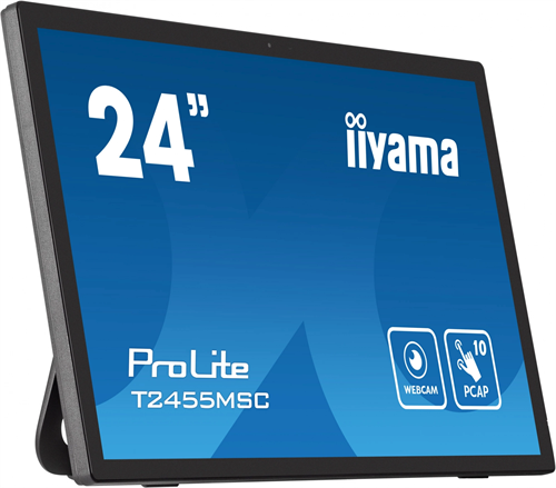 Монитор Iiyama 23.8" ProLite T2455MSC-B1 черный IPS LED 16:9 HDMI M/M глянцевая 1000:1 400cd 178гр/1 T2455MSC-B1