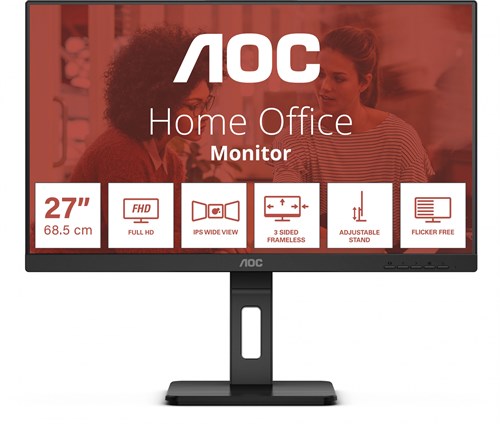 Монитор AOC 24" 24E3QAF черный IPS LED 16:9 HDMI M/M матовая HAS Piv 300cd 178гр/178гр 1920x1080 75H 24E3QAF