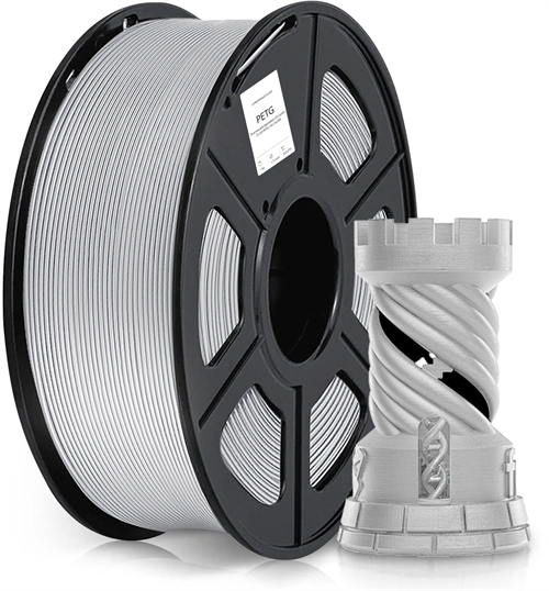 Пластик для принтера 3D Cactus CS-3D-PETG-1KG-SILVER PETG d1.75мм 1кг L316м 1цв. CS-3D-PETG-1KG-SILVER