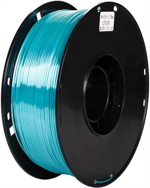 Пластик для принтера 3D Cactus CS-3D-PLA-1KG-S-CYAN PLA SILK d1.75мм 1кг L326м 1цв. CS-3D-PLA-1KG-S-CYAN