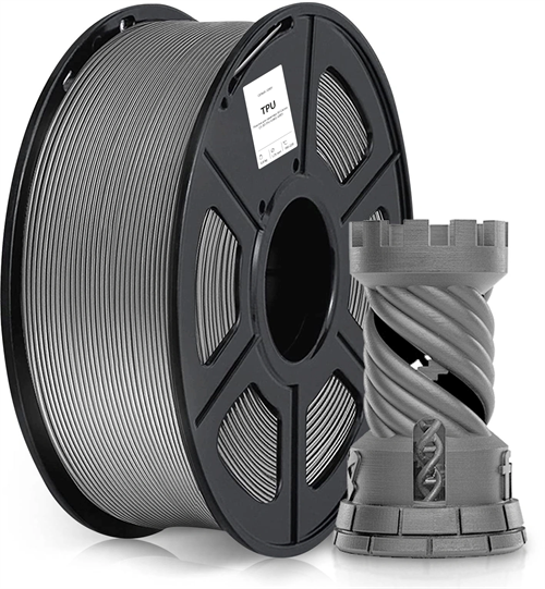 Пластик для принтера 3D Cactus CS-3D-TPU-0.8KG-GREY TPU d1.75мм 0.8кг L336м 1цв. CS-3D-TPU-0.8KG-GREY