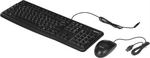 Клавиатура + мышь Logitech MK120 клав:черный мышь:черный/серый USB (920-002561) 920-002561