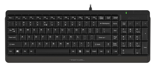Клавиатура A4Tech FK15 черный USB (FK15 BLACK) кабель 1.5м FK15 BLACK