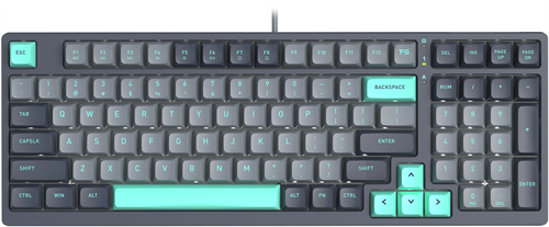 Клавиатура A4Tech FS300 механическая черный/серый USB for gamer LED (FS300 PANDA ROCK) кабель 1.8м FS300 PANDA ROCK