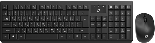 Клавиатура + мышь Оклик S269W клав:черный мышь:черный USB беспроводная slim Multimedia (2070303) 2070303
