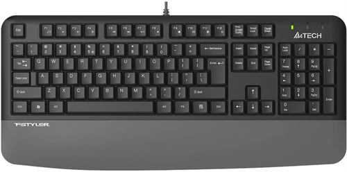 Клавиатура A4Tech Fstyler FK20 серый USB Multimedia (подставка для запястий) (FK20) кабель 1.5м FK20