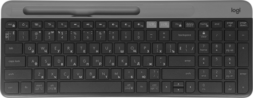 Клавиатура Logitech K580 черный/серебристый USB беспроводная BT/Radio slim Multimedia (920-009208) 920-009208