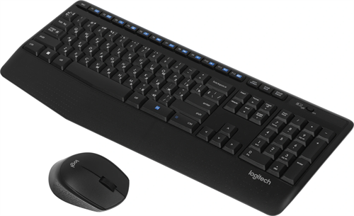 Клавиатура + мышь Logitech MK345 клав:черный мышь:черный USB беспроводная (920-012925) 920-012925