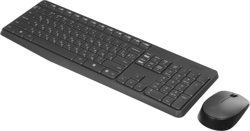 Клавиатура + мышь Logitech MK235 клав:серый мышь:серый/черный USB беспроводная Multimedia (920-00794 920-007949