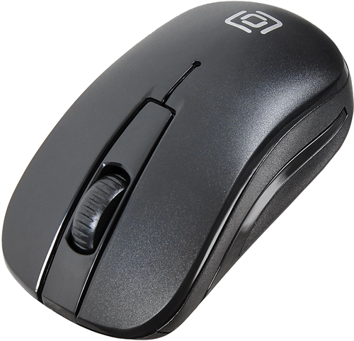 Мышь Оклик 445MW черный оптическая 1600dpi беспров. USB 3but (945817) 945817