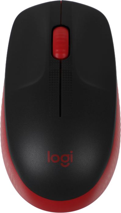 Мышь Logitech M190 черный/красный оптическая 1000dpi беспров. USB 2but (910-005926) 910-005926