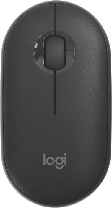 Мышь Logitech Pebble 2 M350S графитовый оптическая 4000dpi silent беспров. BT для ноутбука 2but (910 910-006988