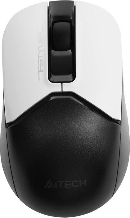 Мышь A4Tech Fstyler FB12 белый/черный оптическая 1200dpi беспров. BT/Radio USB 3but (FB12 PANDA) FB12 PANDA