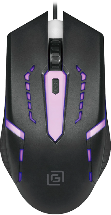 Мышь Оклик 398G черный оптическая 2400dpi USB для ноутбука 4but (1431665) 1431665