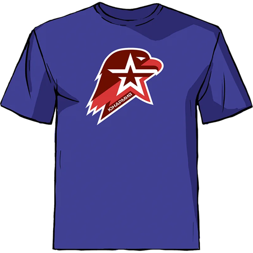 Футболка Цвет синий. 100% хлопок 47029