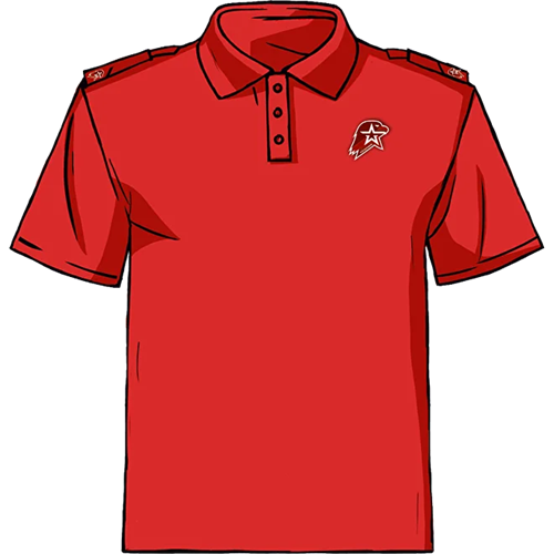 Рубашка-поло Юнармия. Короткий рукав. Красный 47032