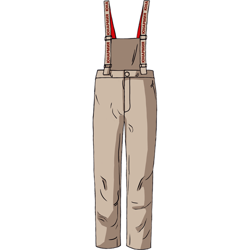 Брюки форменные зимние "Юнармия" - бежевые UNAR-0008-1