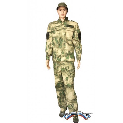 Костюм полевой Росгвардия с длинным рукавом (цвет мох, Peach effect) ROSGV0001