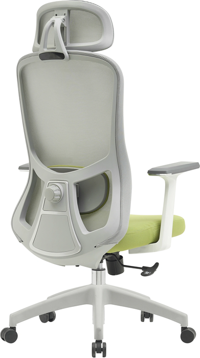 Кресло Cactus CS-GMC515-GYGN серый сиденье салатовый сетка/ткань с подголов. крестов. пластик пласти CS-GMC515-GYGN