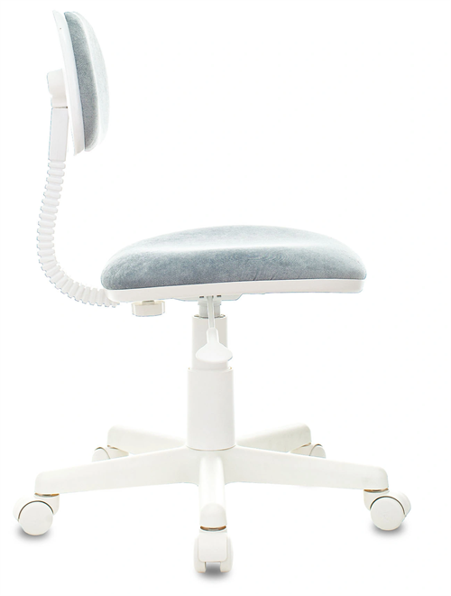 Кресло детское Бюрократ CH-W201NX серо-голубой Light-28 крестов. пластик белый пластик белый CH-W201NX/LT-28