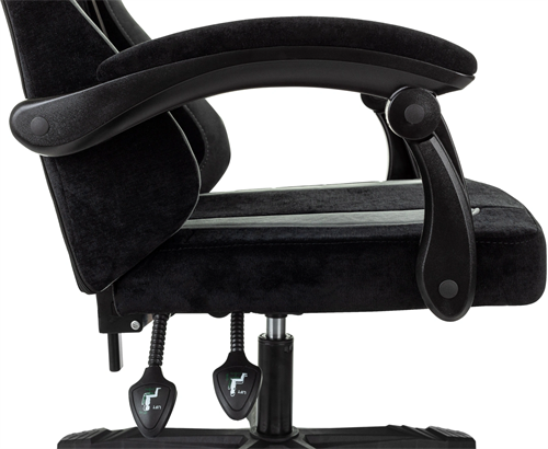 Кресло игровое Knight Wolf черный/серый крестов. пластик KNIGHT WOLF B