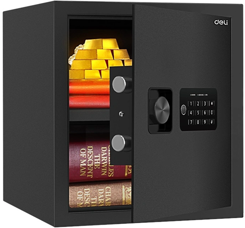 Сейф мебельный Deli Tarzan ET533 взломостойкий встраиваемый 360x330x330мм электронный/ключевой ET533